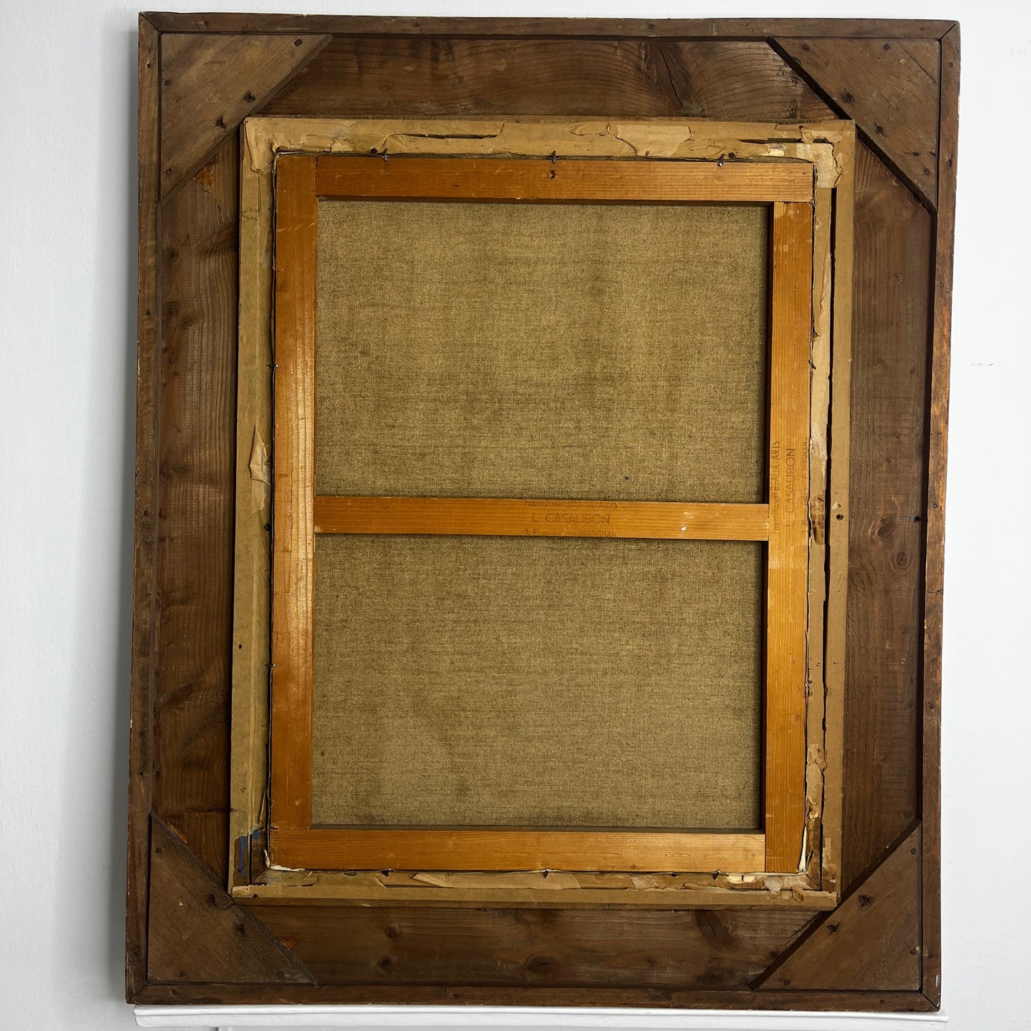 Albert Muis Oil Painting in Large Decorative Wooden Frame