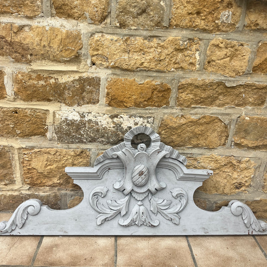 Large Decorative French Vintage Pediment