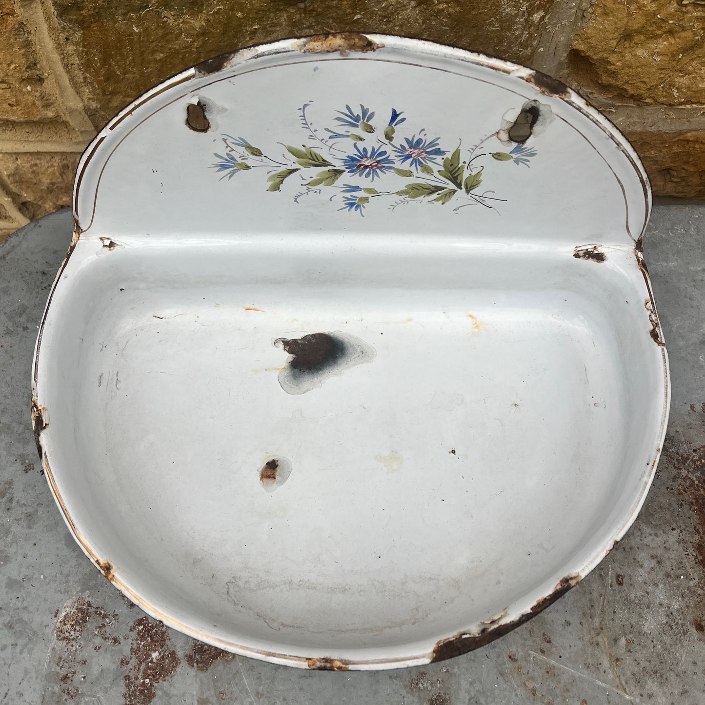 Vintage French Fountain Bowl