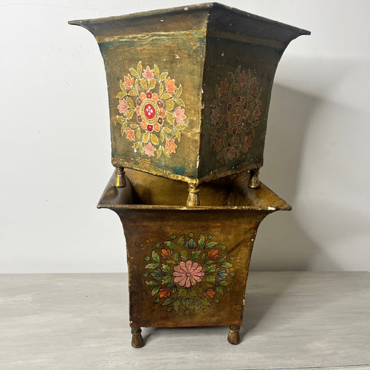Pair of Decorative Vintage Planters