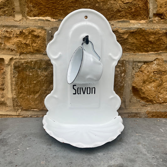 Vintage French Savon Dish & Cup