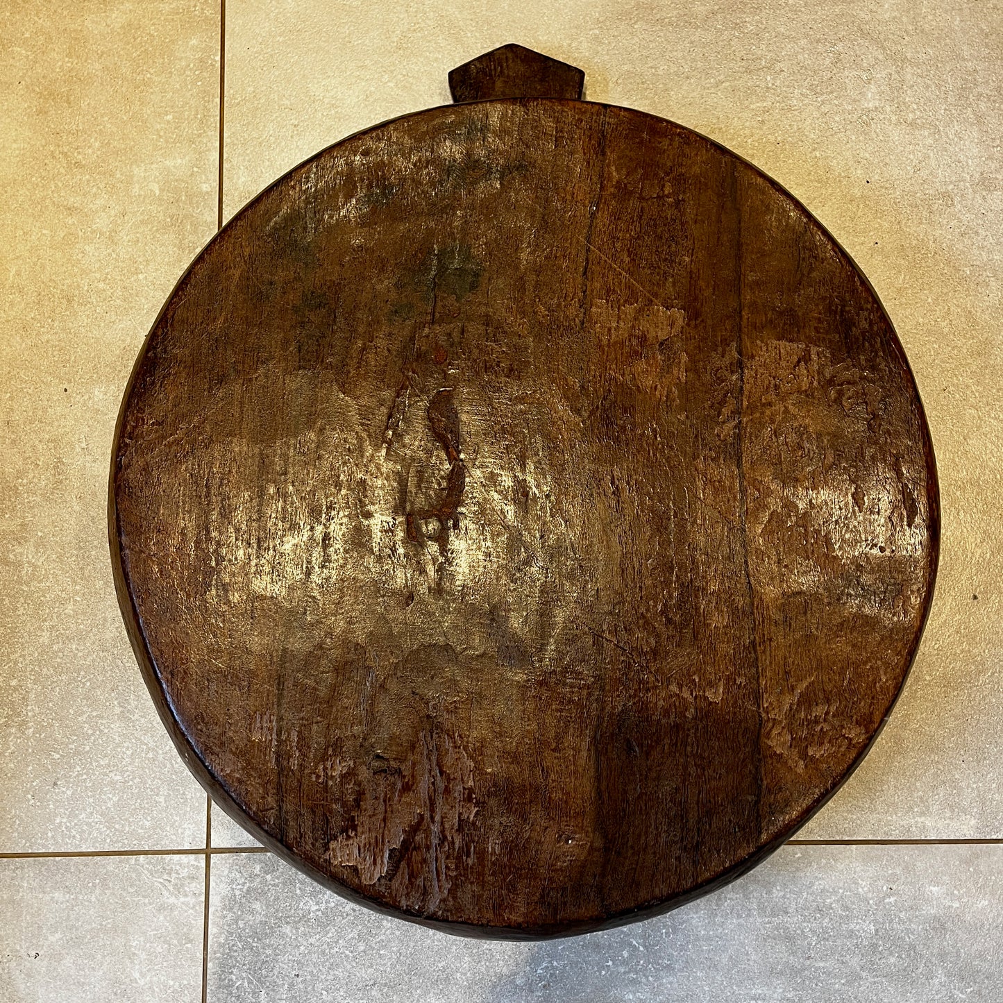 Hand-carved African Ethiopia Gurage Tribe Wooden Serving Dish