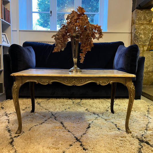 French marble effect coffee table