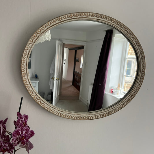 Vintage Oval Wall Mirror