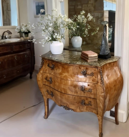 Antique French Bombe Commode -suzie-catlin-designs 