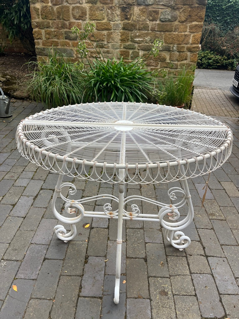 French style wire console tables