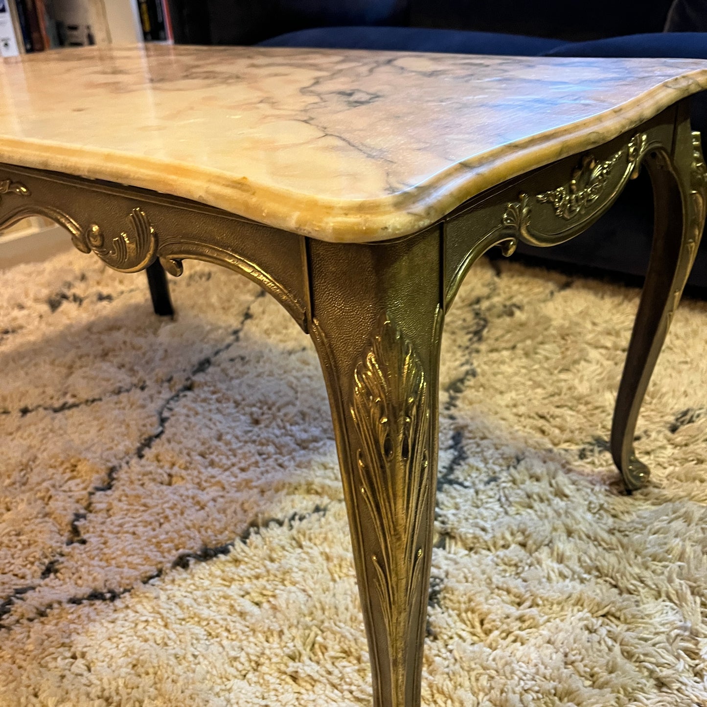 French marble effect coffee table