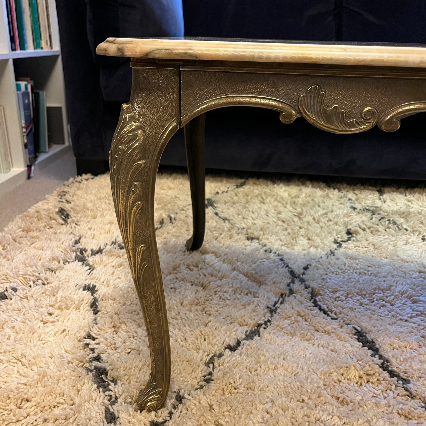 French marble effect coffee table