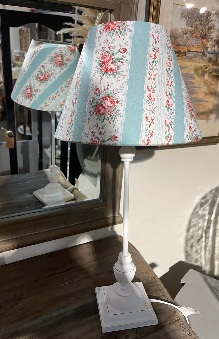 Vintage floral fabric handmade lampshade -suzie-catlin-designs 