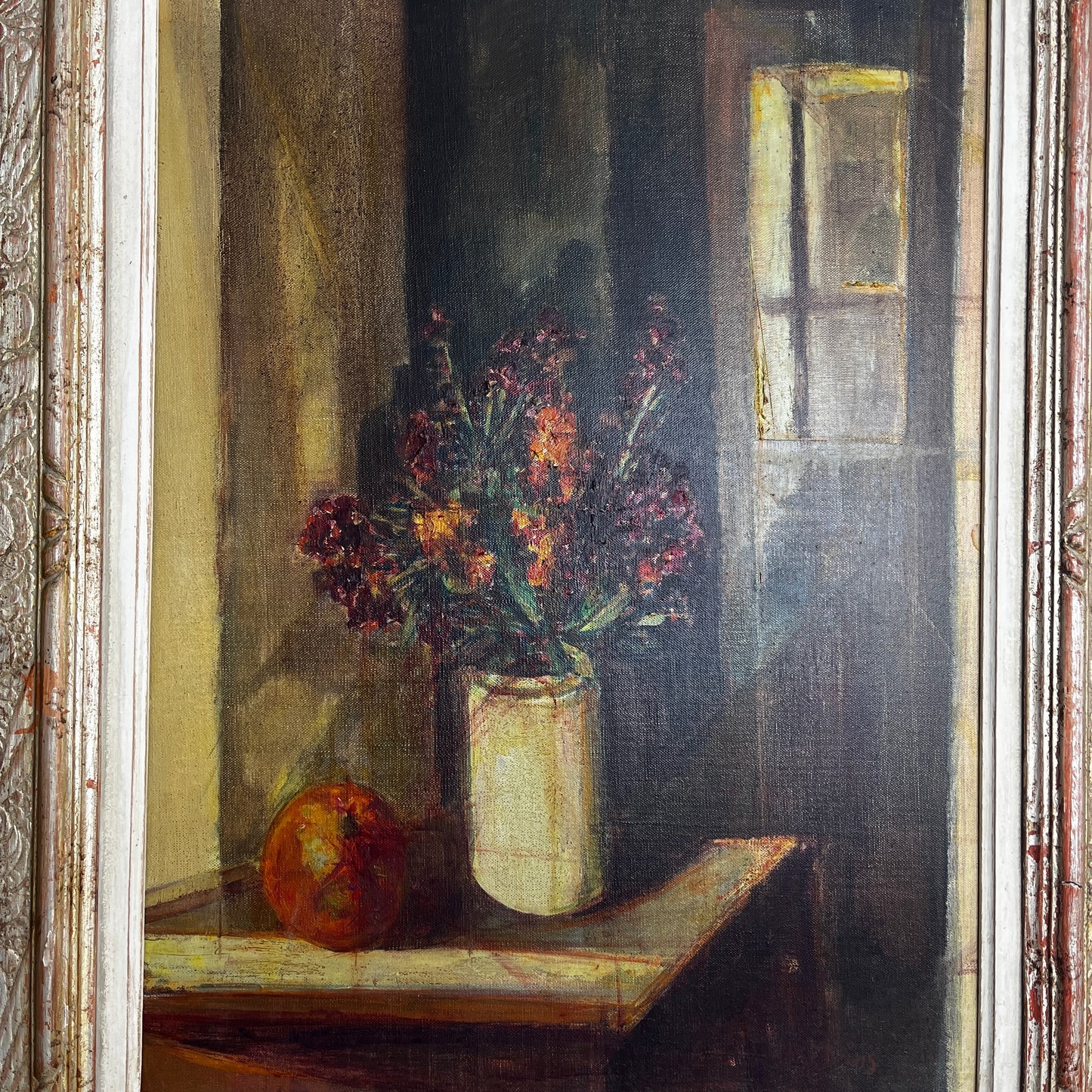 Albert Muis Oil Painting in Large Decorative Wooden Frame