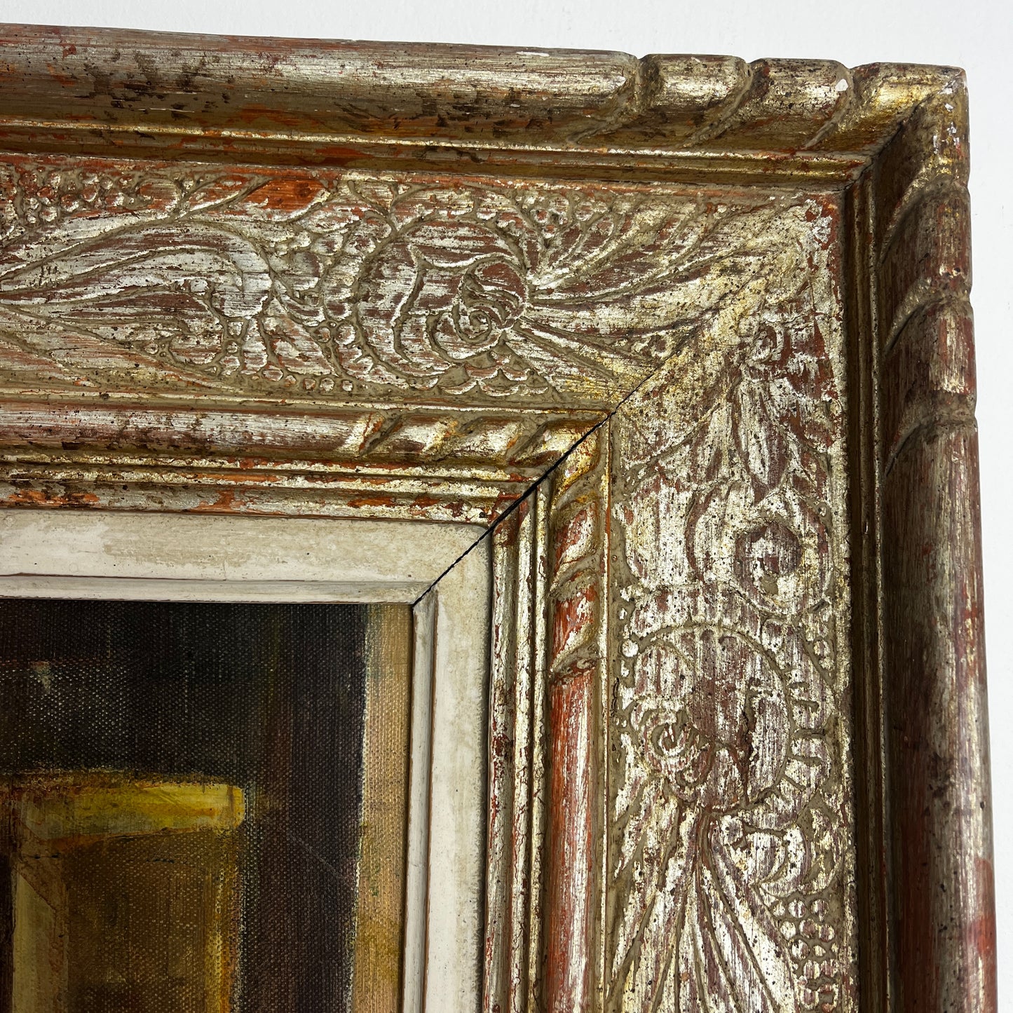 Albert Muis Oil Painting in Large Decorative Wooden Frame