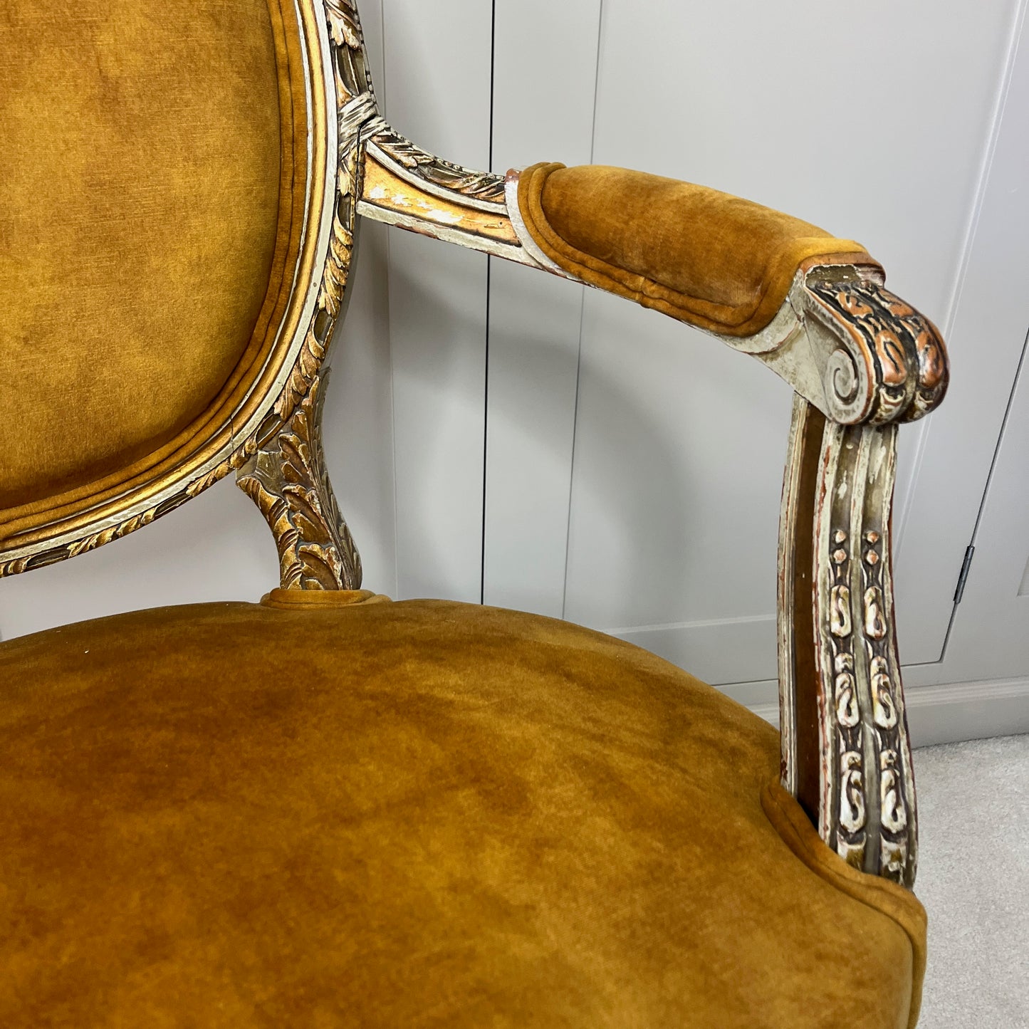 Pair of Antique French Louis Philippe Style Fauteuils