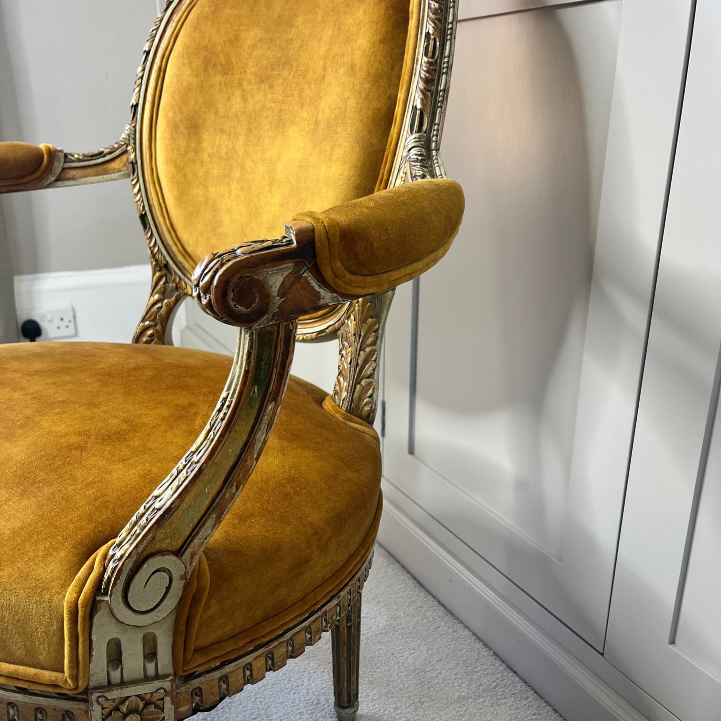 Pair of Antique French Louis Philippe Style Fauteuils