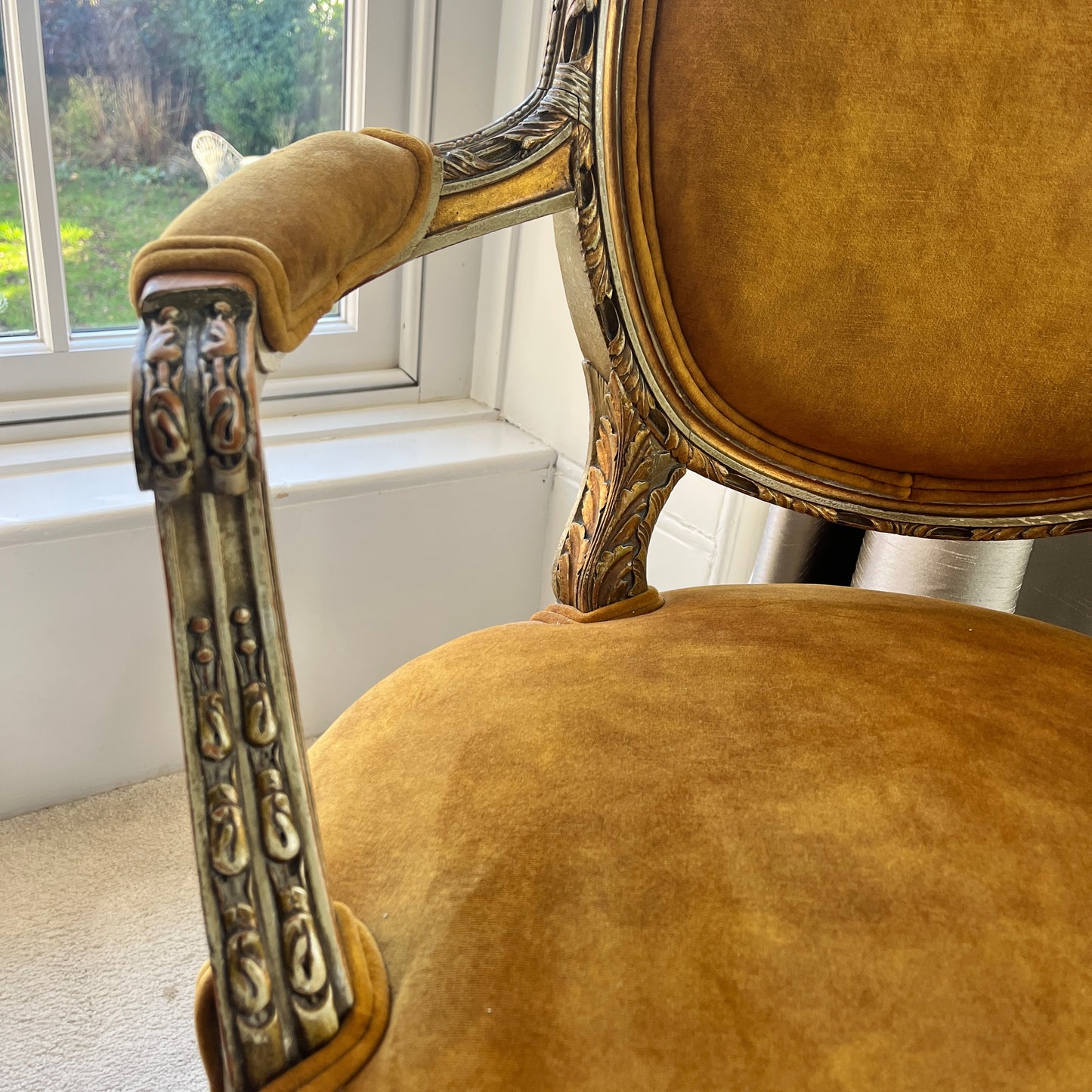 Pair of Antique French Louis Philippe Style Fauteuils