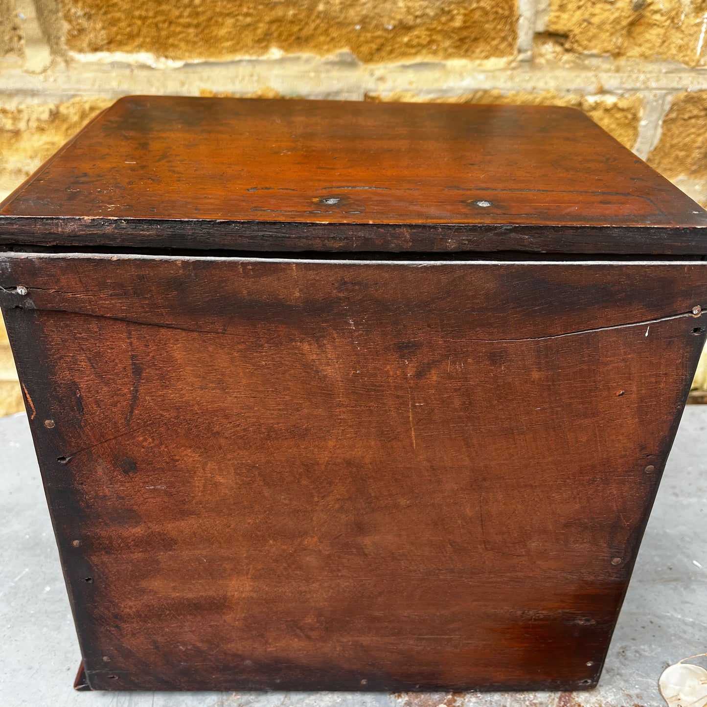 Antique Wooden Salesman's Sample Minature Chest of Drawers