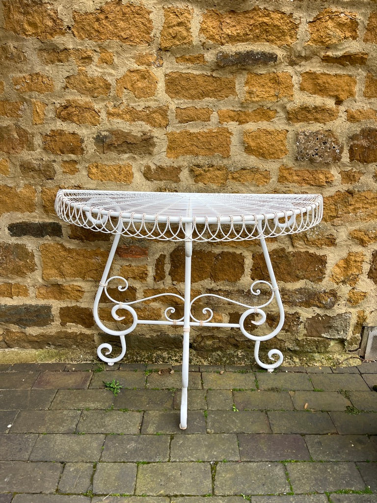 French style wire console tables