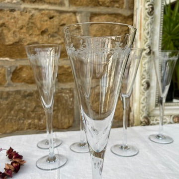 6 Champagne glasses