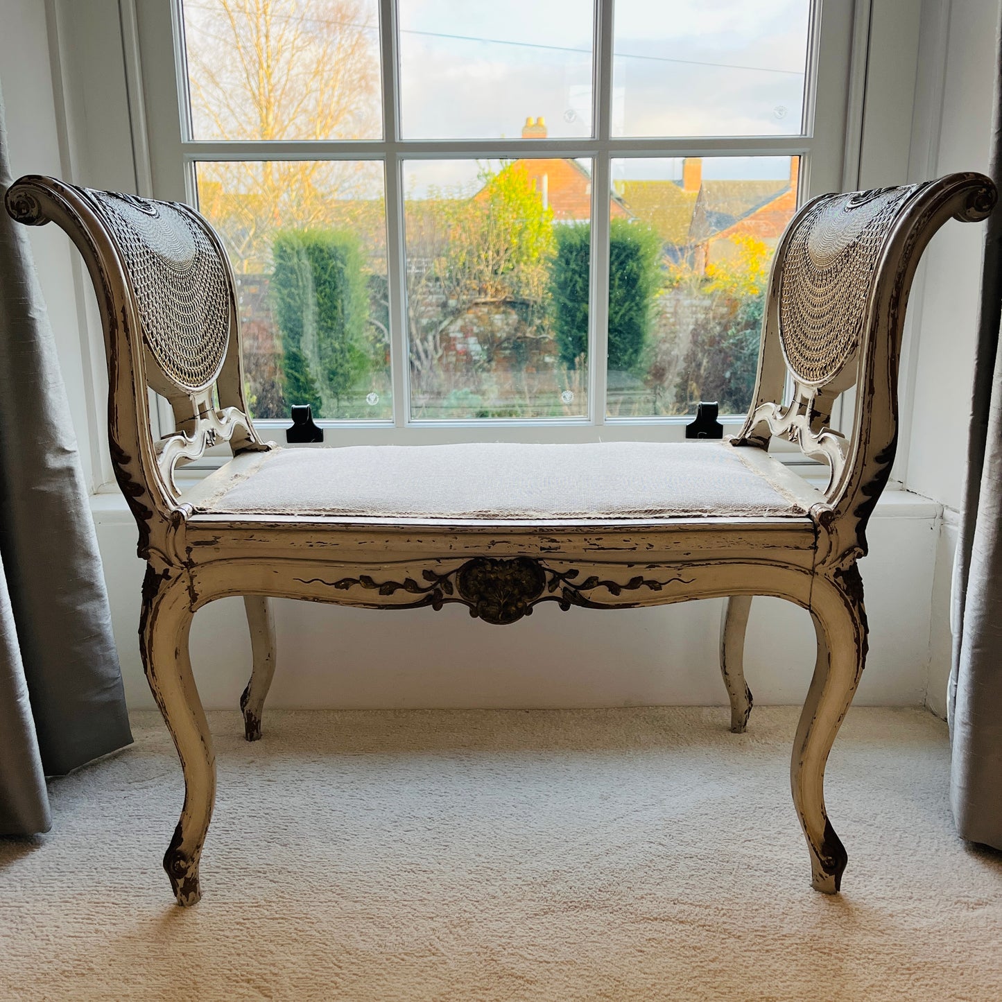 19th century French window seat