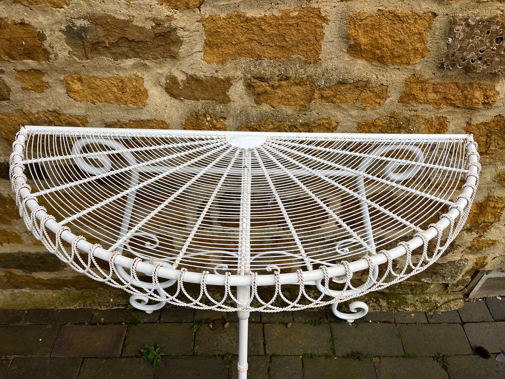 French style wire console tables