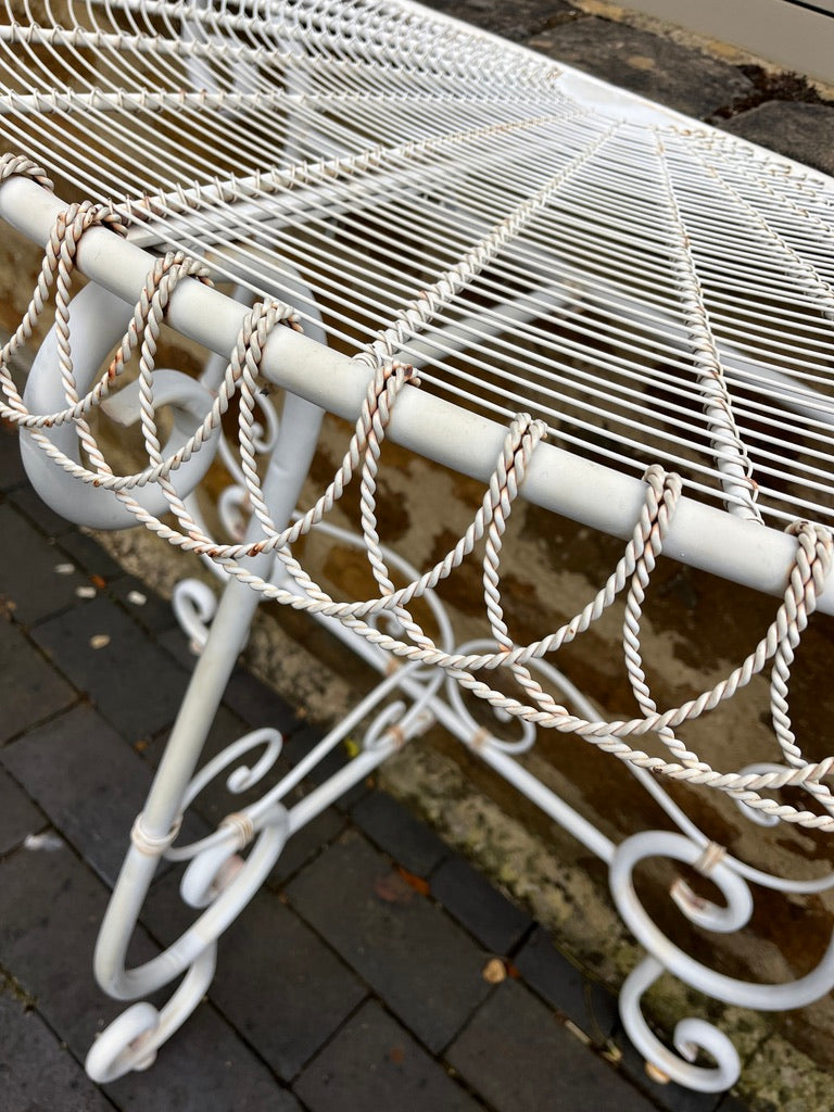 French style wire console tables