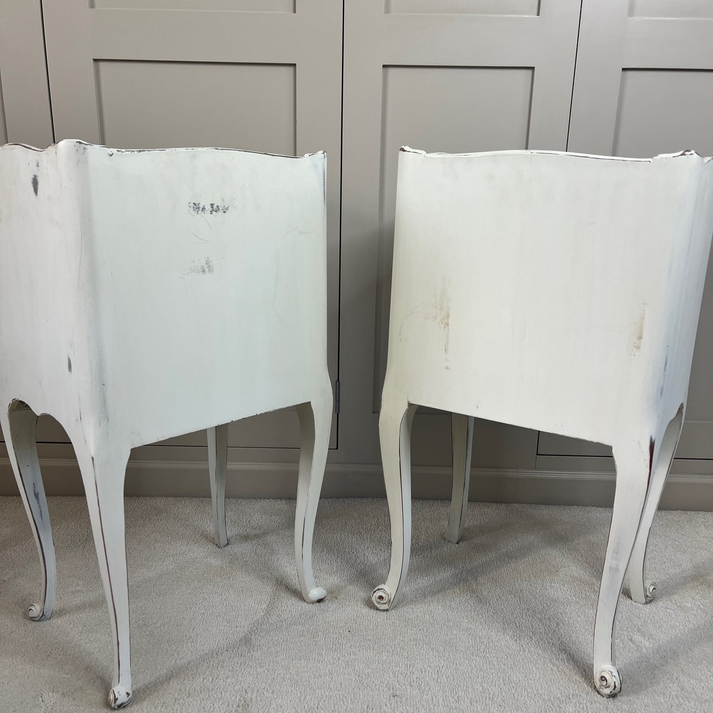 A Pair of Vintage French Bedside Tables
