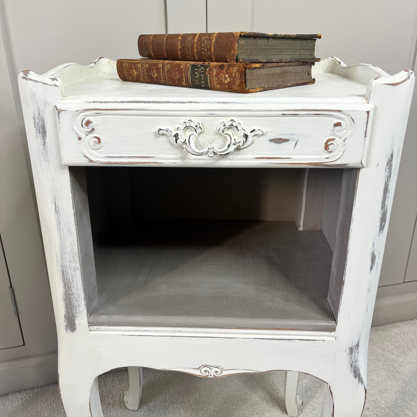 A Pair of Vintage French Bedside Tables