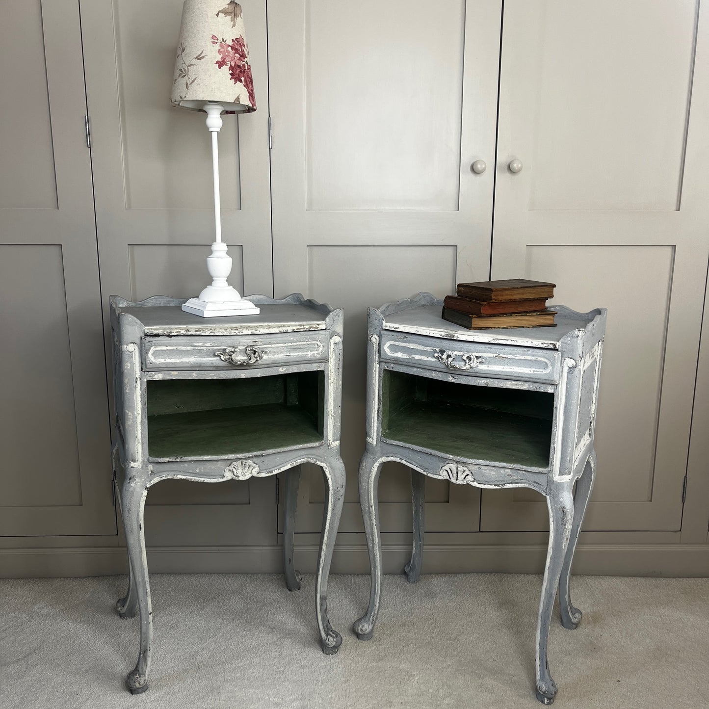 Pair of Vintage French Bedside Tables