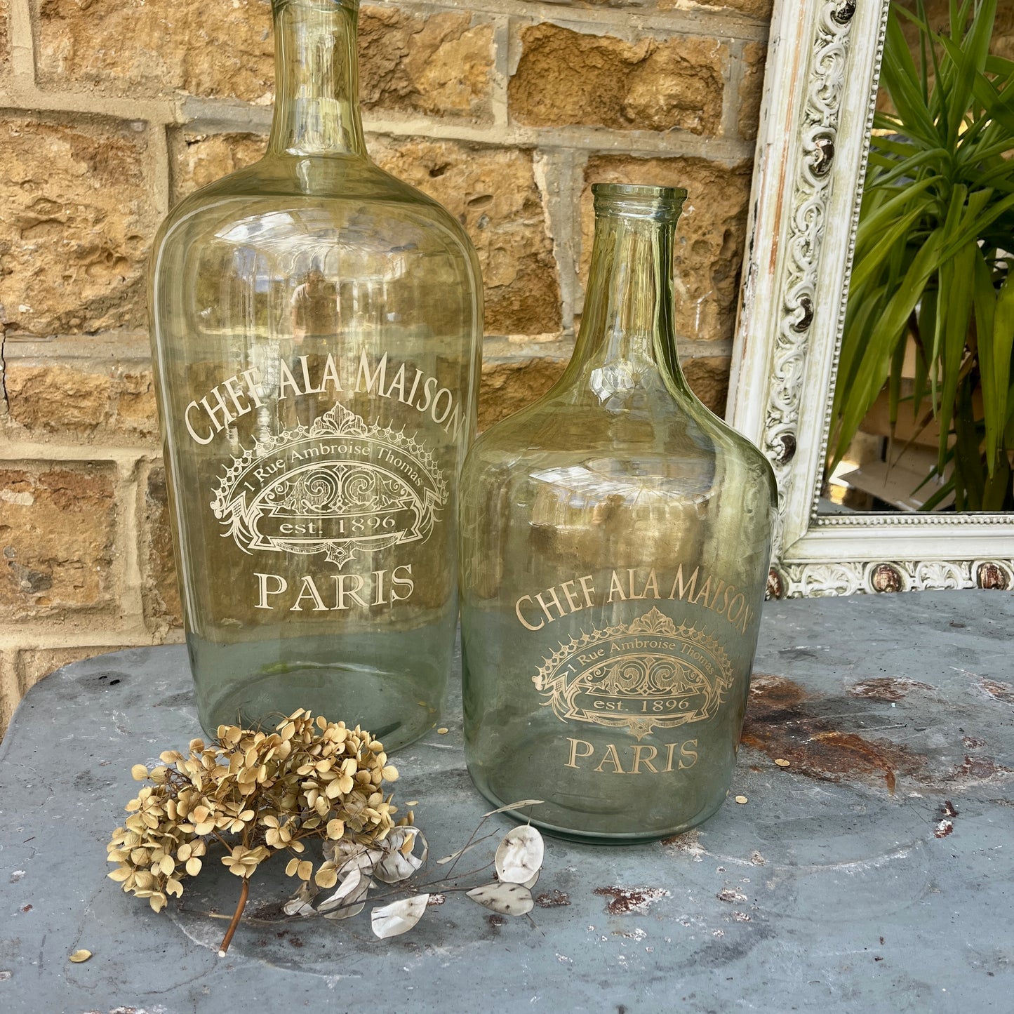 Large Decorative Glass Bottles