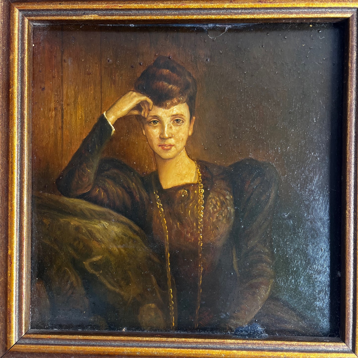 Framed Print of an Oil Painting by Pascal Adolphe Jean Dagnan-Bouveret
