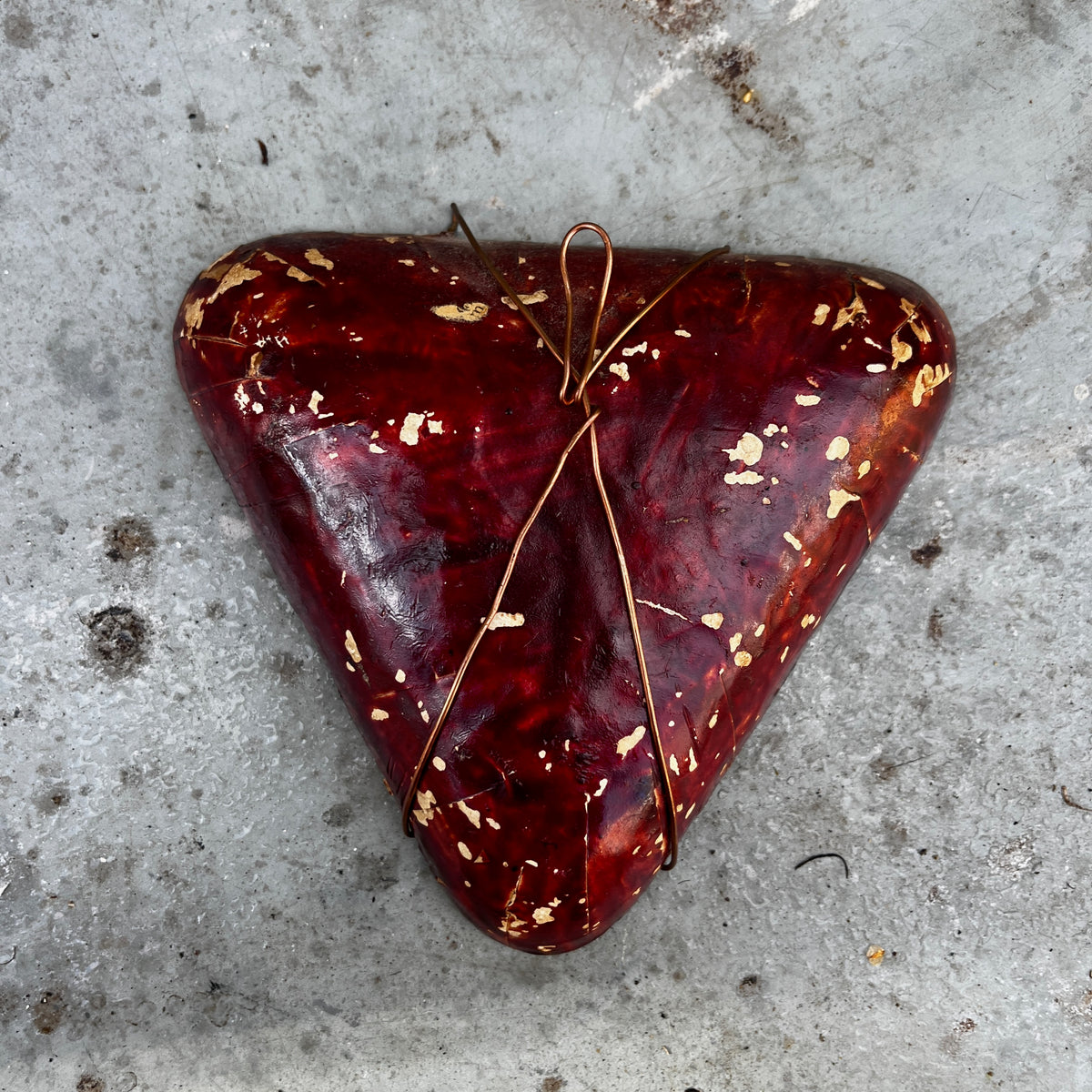 Triangular glass dish commemorating Queen Alexandra, with Edwardian-era decorative detailing.