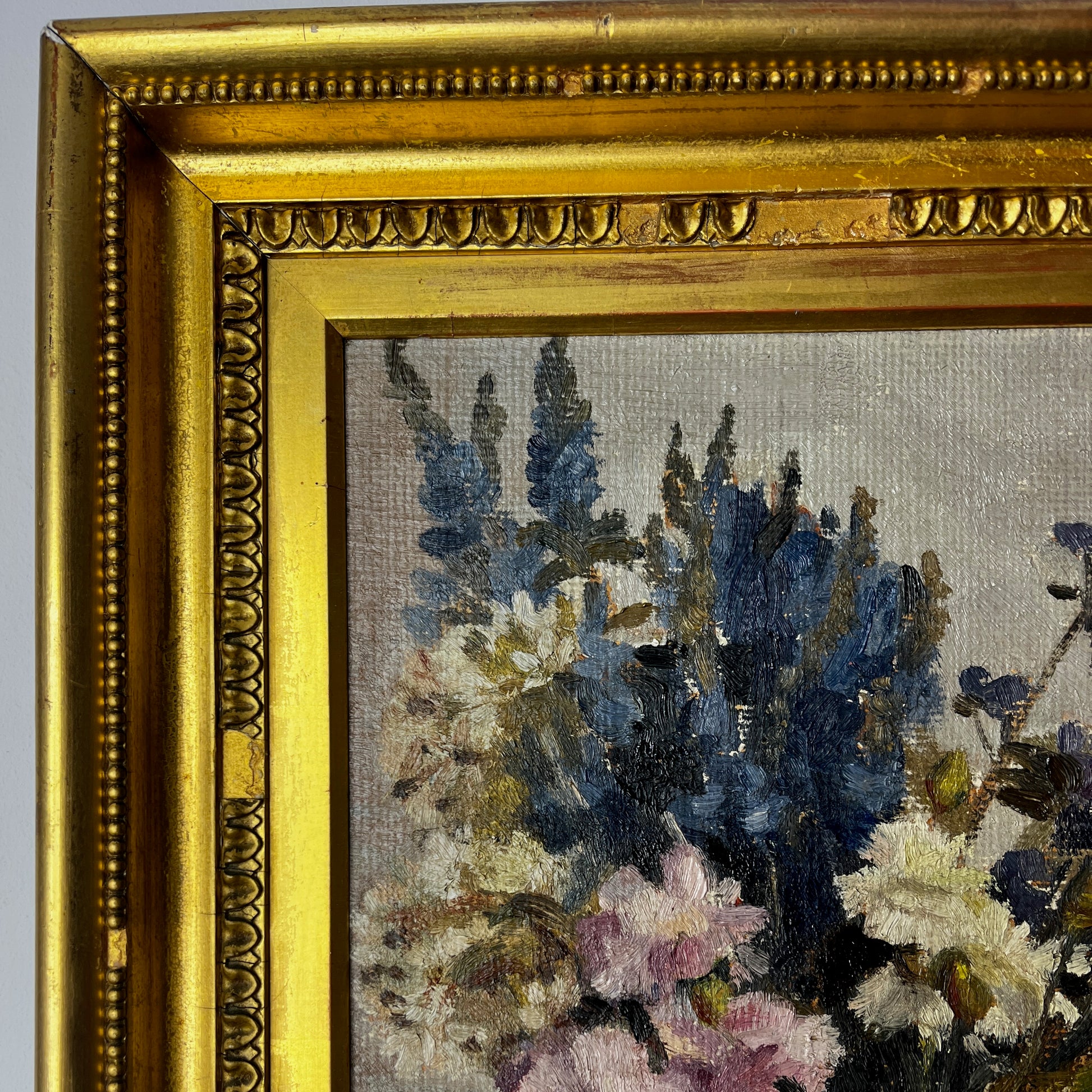 Framed oil on canvas evocative of the Scottish painters, featuring expressive brushwork and rich tones. The artwork is presented in a classic frame, reflecting traditional Scottish painting style and character.