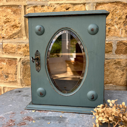 Small mirrored cupboard - french - front door opens and top opens