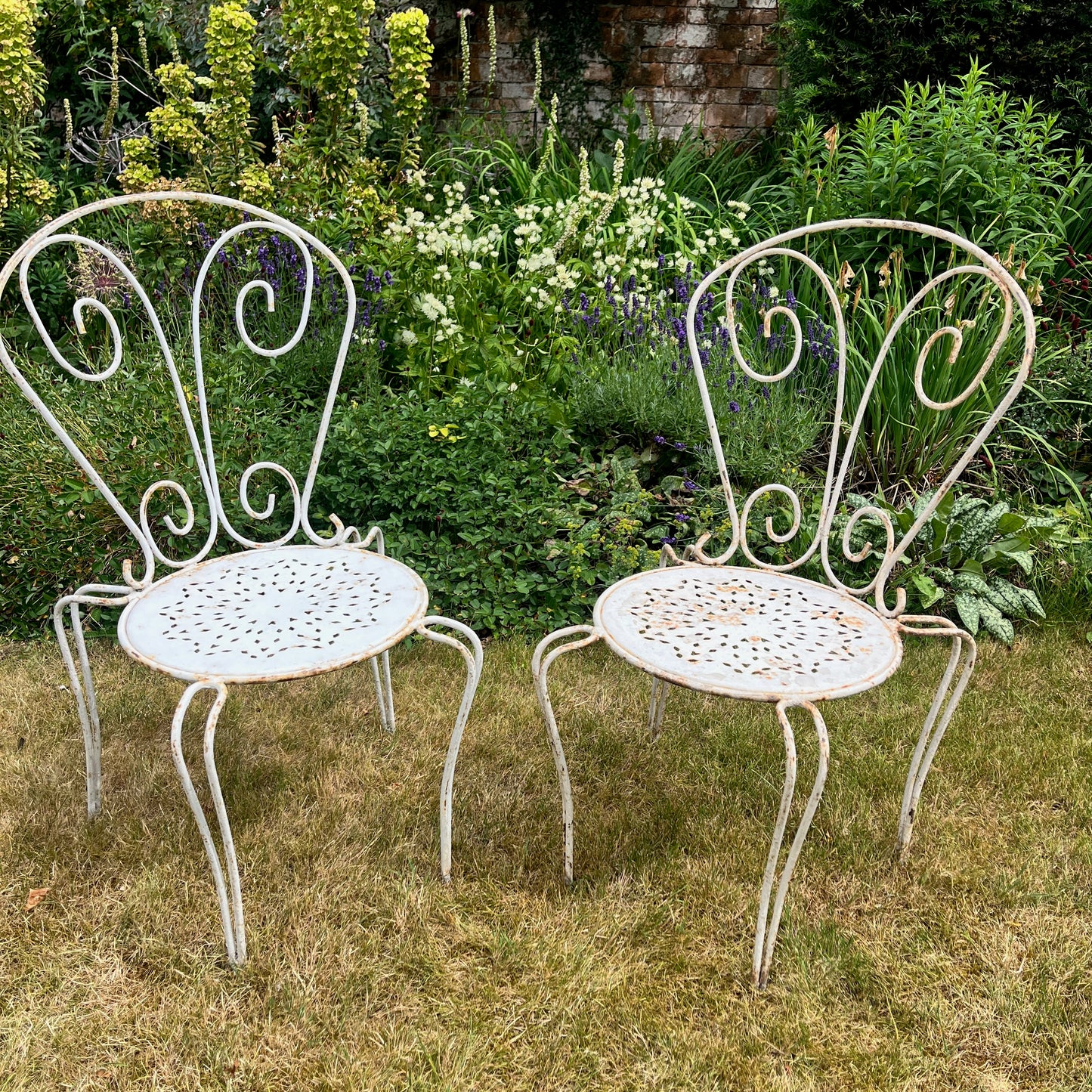 Vintage French Bistro Set - White