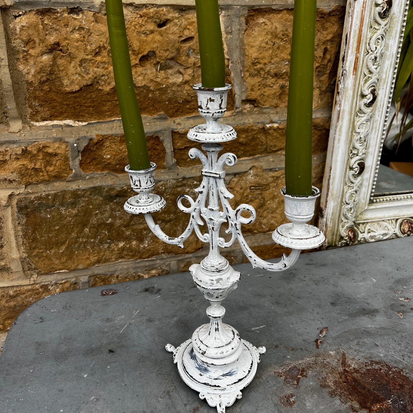 White Vintage Candelabra