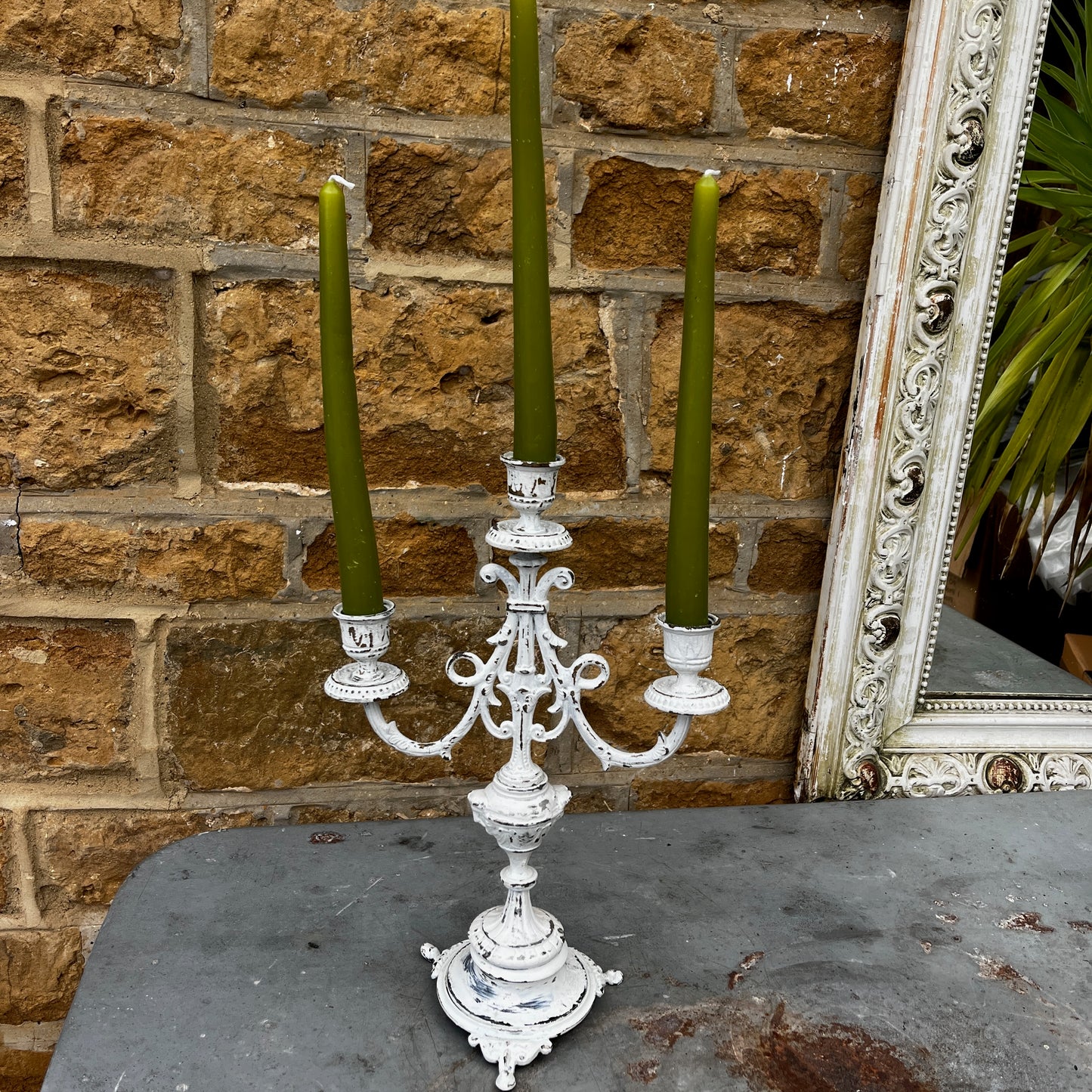 White Vintage Candelabra