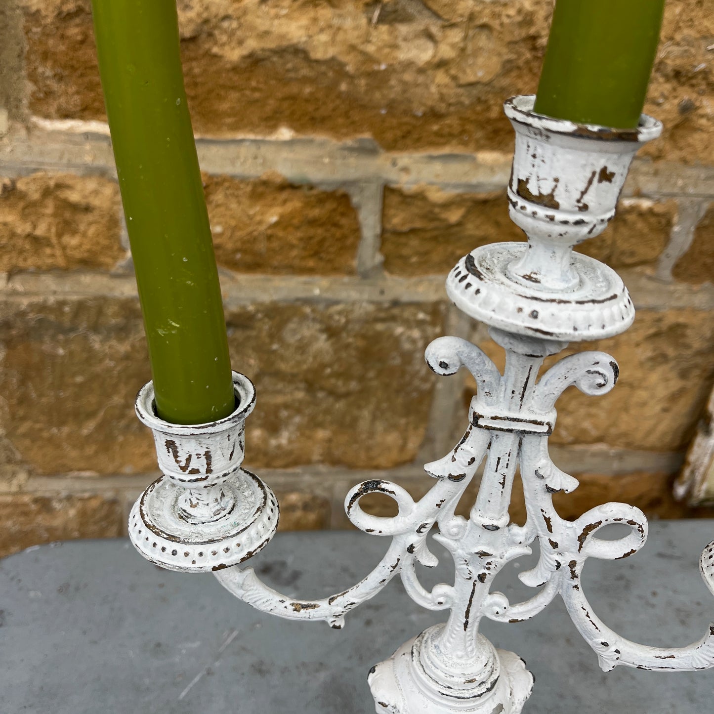White Vintage Candelabra