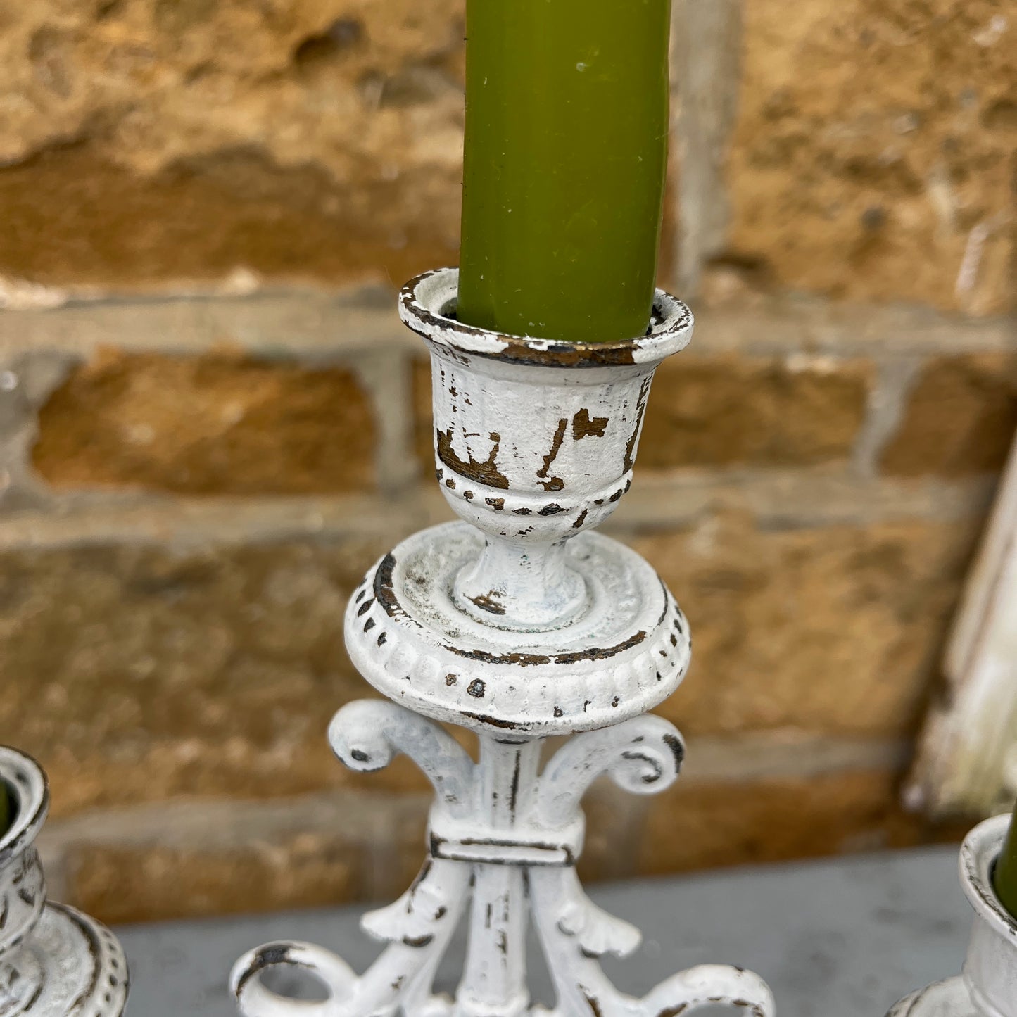 White Vintage Candelabra